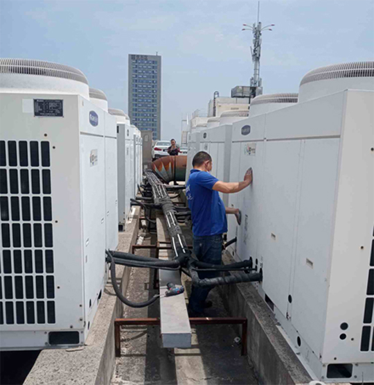 崖州中央空调制热和不制冷系统维修方法